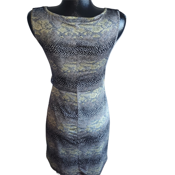 Nicole Benisti Snake Print Sleeveless Wrap Dress S - Picture 5 of 6